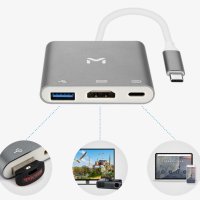 맥북 HDMI USB 분배기 허브 멀티 포트 USB C 타입