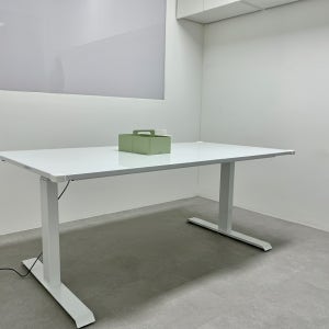 토끼네집 1500 ib교육 모션데스크 유아 공부 미술학원 화이트보드 교구 자석 대형 테이블 4인용 높이조절 책상