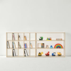 플랜 아기 유아 책장 어린이 전면