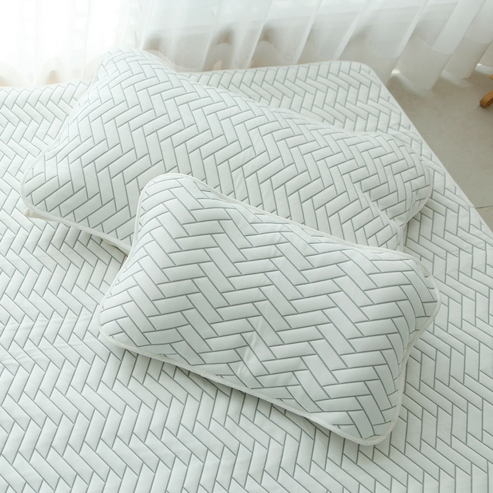 아이차유 듀라론 냉감 베개커버 여름 쿨링 아이스베개 30 x 50 헤링본