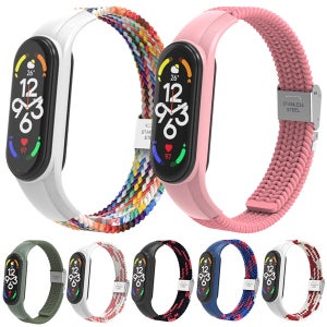 샤오미 미밴드7 프로 6 5 호환 컬러풀 나일론 버클 스포츠 밴드 시계줄 스트랩
