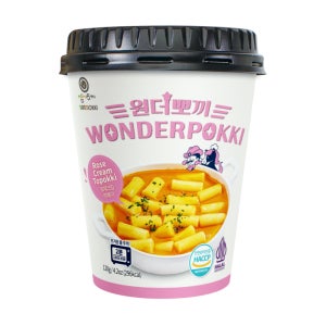 원더뽀끼 컵떡볶이 즉석떡볶이 로제 크림, 120g, 1개