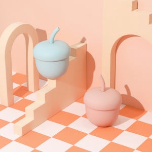 베이비팜 아기 유아 흘림방지 도토리 실리콘 물병 빨대컵 물컵 텀블러