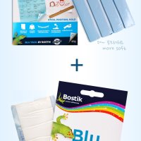 블루택 재사용 만능점착제 / 무독성 Blutack 블루45g 1개+White50g 1개