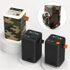 라플루 YT-2030 초고속충전 45W 대용량보조배터리 60000mAh, 카모플라쥬
