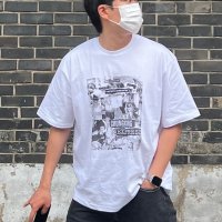 Old School Printed T-Shirt 2color - 프린팅 반팔티