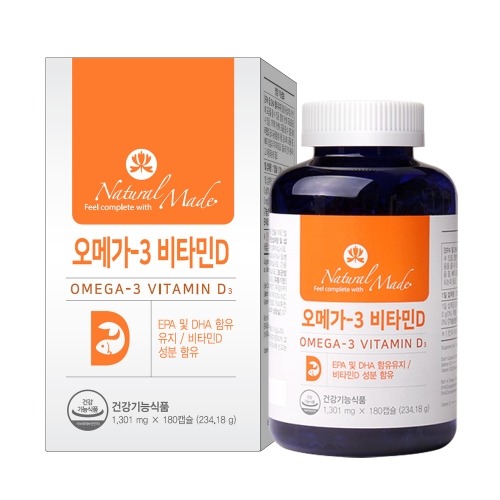 <b>네츄럴메이드 오메가3</b> 비타민D
