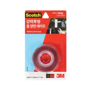 3M 스카치 투명 강력 폼 양면테이프 3215C 24mmx1.5m
