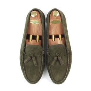 남자수제화 캐쥬얼화 남성구두 에딘 스웨이드 테슬로퍼