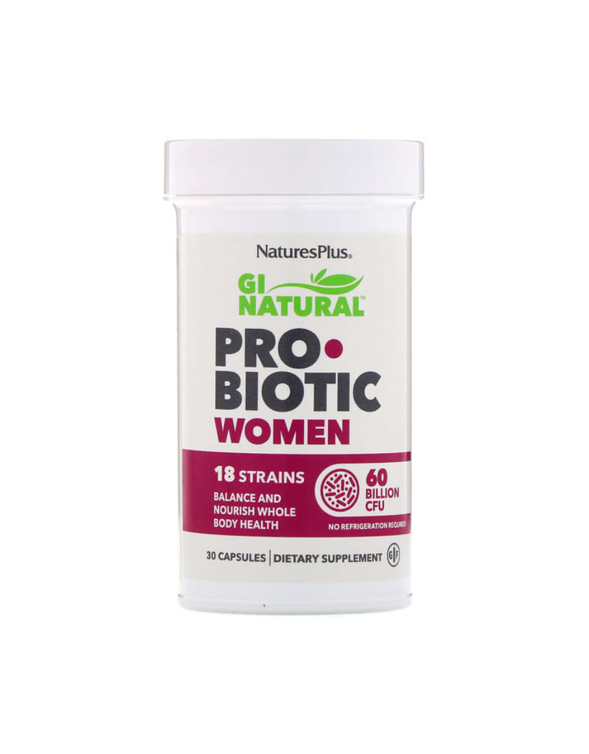 <b>네이처스플러스</b> 여성유산균 GI Natural Probiotic 30캡슐 600억 CFUs