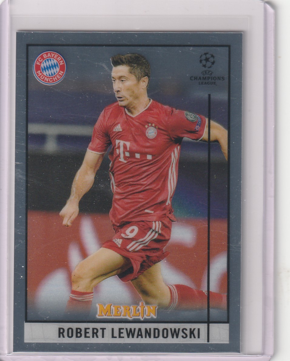2020-21 Topps Merlin Chrome UEFA 로베르트 레반도프스키 #75 축구카드