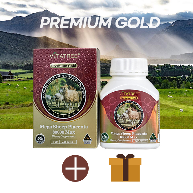 호주 양태반 프리미엄 골드 호주산 비타트리 <b>양태반 80000mg</b> 100캡슐 플라센타