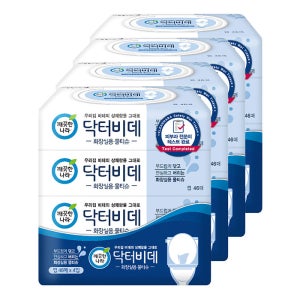 깨끗한나라 닥터비데 전용 물티슈 캡46매 4입 4팩
