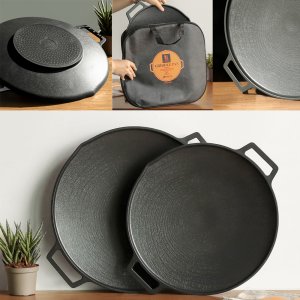 인덕션겸용 그리들팬 고기불판 36-40cm 가정용철판 삼겹살 곱창 소불고기