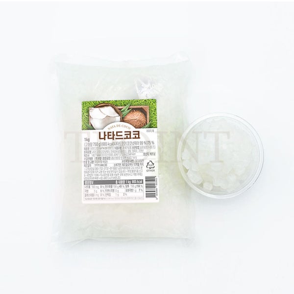 나타드코코 코코넛젤리 5mm 1kg 코코넛젤리 음료토핑 버블티 화이트펄