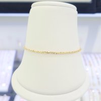 파이치치 14k/18k 골드 0.7푼-17cm 고방 반짝이체인 팔찌 GIRIS9EO