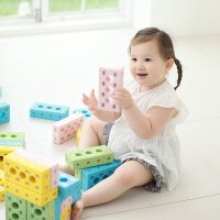 퍼니소피 아키플래너 NEW 소프트 회전 리얼 자석 벽돌 블럭 48p 아기 유아 어린이집 블록 놀이 장난감 교구