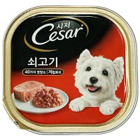 마즈 시저캔 쇠고기 100g 강아지 습식 주식 통조림