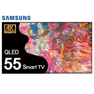 삼성TV QLED QN55Q80 139cm 4K 스마트TV 수도권 스탠드