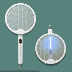 21세기트랜드 LED 전기 모기채-1003 접이식 충전 모기채 포충기 배터리잔량 러브버그