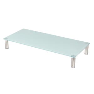 강화유리 모니터 받침대 중형 스탠드 거치대 데스크테리어 소품 정리 진열 전시 컴퓨터 사무실