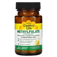 씹어먹는 컨트리라이프 Methylfolate 오렌지 800mcg 60 츄어블 정 츄잉