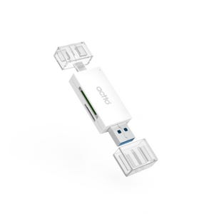 엑토 투웨이 C타입 USB 3.2 듀얼 OTG 멀티 카드리더기 OTG-10 화이트