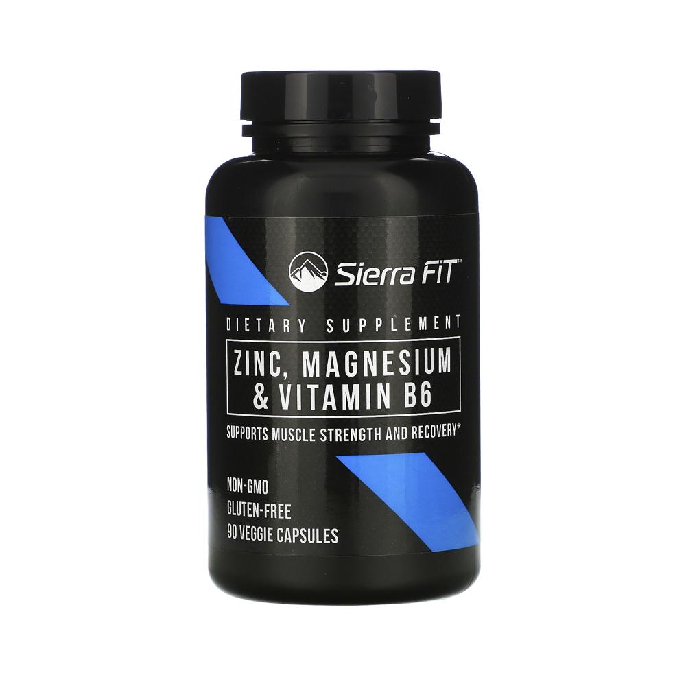 <b>시에라핏</b> Sierra Fit 아연 마그네슘 <b>비타민B6</b> 베지캡슐 Pyridoxine HCL