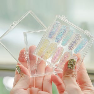 바르나 수제 네일팁 보관 케이스 1개, 아트팁 정리 디스플레이 거치대 레진아트 재료