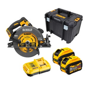 디월트 60V MAX FLEXVOLT XR 브러쉬리스 충전 원형톱 DCS578X2 3.0Ah 배터리 2개 세트