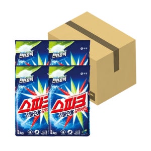 애경 스파크 3kgX4개입(1박스) 세탁세제 가루세제 찬물전용