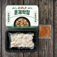 훈제막창 밀키트 막창 돼지 간편조리 캠핑 즉석식품 납작 초벌 구이 볶음 300g