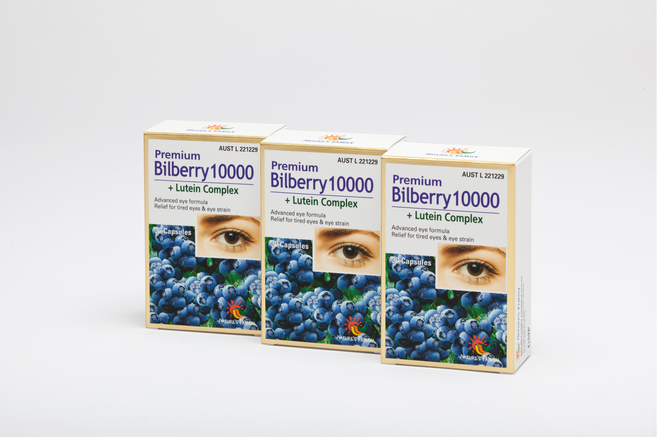 Nature’s Family 호주 프리미엄 빌베리10000 루테인 30정 3개