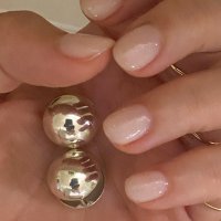 silver ball onetouch earring/ 김나영귀걸이/ 강민경귀걸이