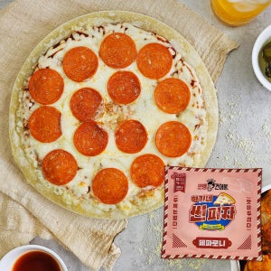 [형기네] 페퍼로니 씬 크러스트피자 300g 1개입 도매 업소용 안주 간식