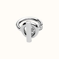 에르메스 Croisette 크로아제트 미듐 실버 체인 반지 HERMES SILVER CHAIN RING