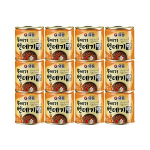 유동 뚝배기 캔 통조림 번데기탕 구수한맛 280g 12개
