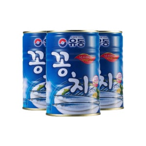 유동 꽁치 캔 통조림 김치찌개용 400g 3개