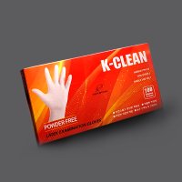 K-CLEAN 라텍스장갑 천연고무 고급형 무분말 파우더프리 100매