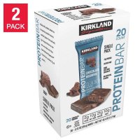 Kirkland Protein Bars 커클랜드 프로틴 바 초콜렛 브라우니 2.12 oz 60g 20개입 2팩