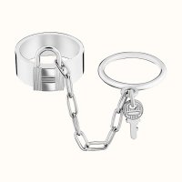 에르메스 double Alphakelly 더블 알파켈리 실버 반지 HERMES SILVER RING