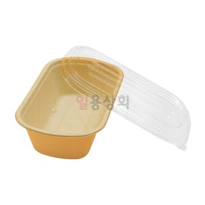 사각 펄프용기 RC1000 1000ml PET뚜껑 500세트