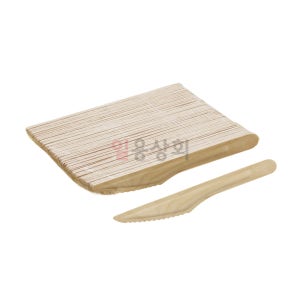 일회용 나무 나이프 KRM 165mm 벌크포장 5000개 우드