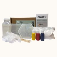 AC100스타터키트 DIY 인테리어소품 캔들트레이 티코스터 제스모나이트 jesmonite 트레이4구 만들기 세트