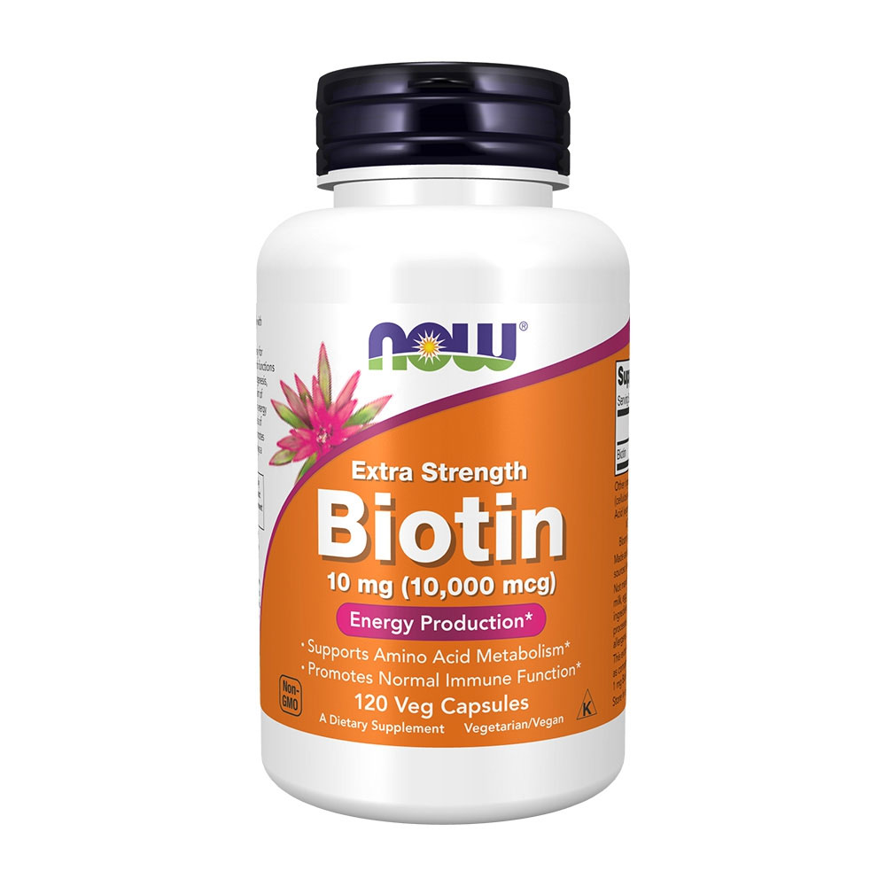 나우푸드 <b>비오틴</b> <b>Biotin</b> 10mg(<b>10000mcg</b>) 120정 x 1개