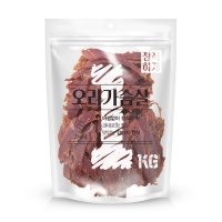 정직하개 1kg 오리가슴살 과대포장없는 대용량 강아지간식