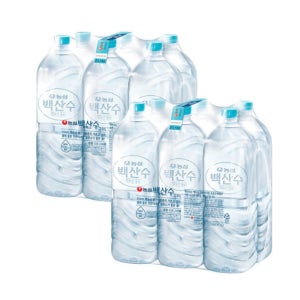농심 백두산 백산수 무라벨 생수 2L x 12병