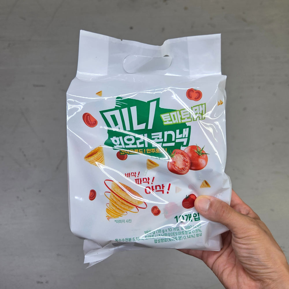 미니 회오리 콘스낵: 토마토맛