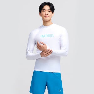 [배럴] 맨 오션 래쉬가드 화이트 (BI2MWRG09WHT)