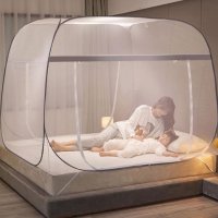 뿌쑤쑥 폴딩 간편 침대 모기장 캠핑용 원터치 초대형 범퍼 텐트